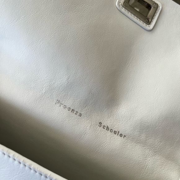 Proenza Schouler Small Fringe Lunch Box Bag White - Picture 3 of 13
